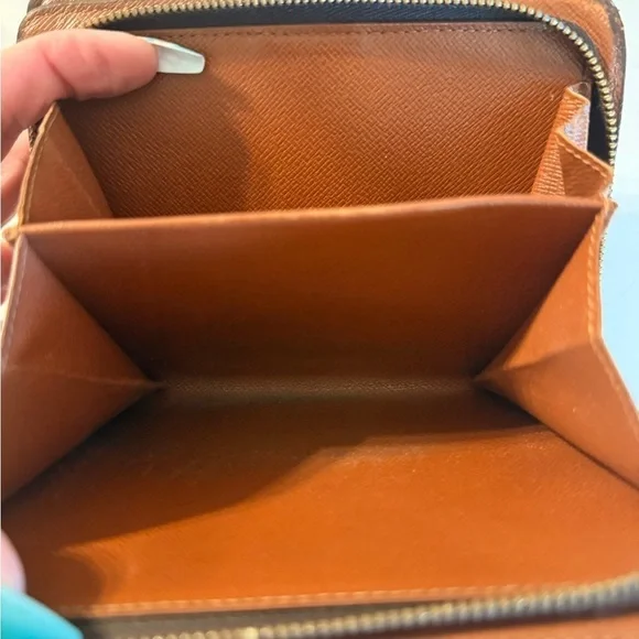 Louis Vuitton Brown Monogram Zippy Wallet 1998 SP0948 Cleaned Professional 6x4 - Picture 10 of 16